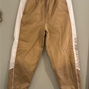 Nike Club Nylon Pants Tan and White